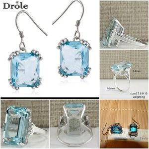 Set Diana earrings and ring size 7